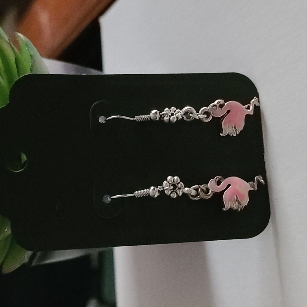 Flamingo earrings